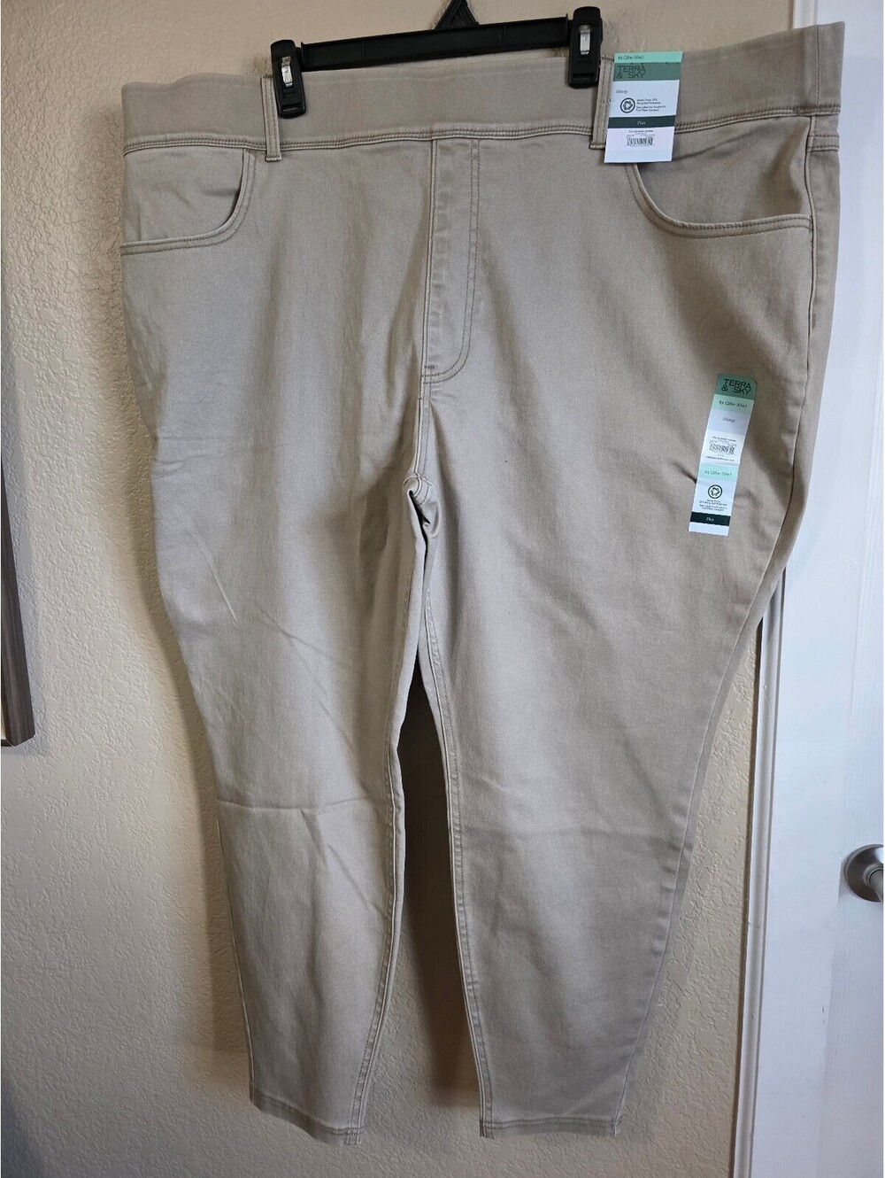 Terra & Sky Women's Skinny Jegging Plus Size 4X 28W-30W Tan
